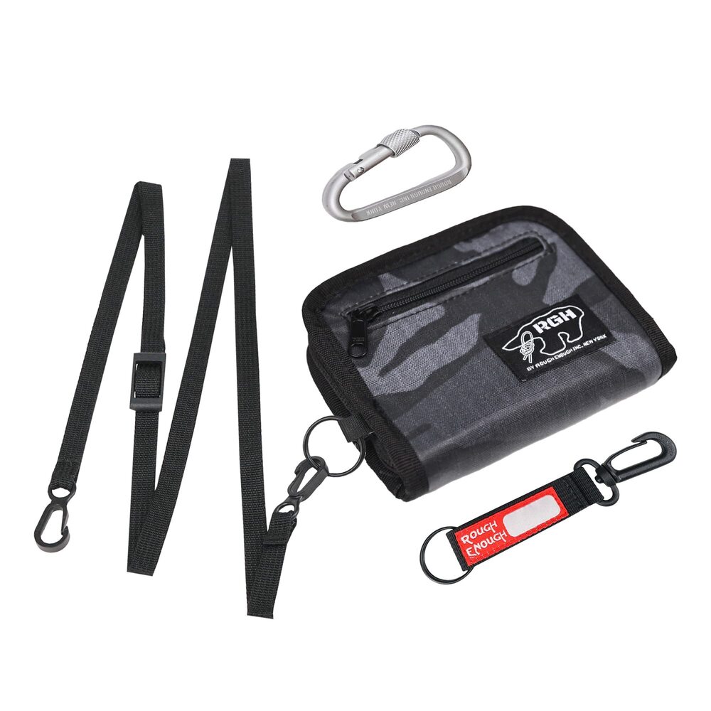 5863 Rough Enough Boys Wallet for Teen Kids Neck Lanyard Card Holder Wallet